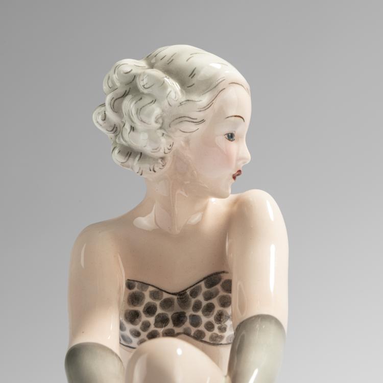 Bild 5 zu Objekt, 'Blauer Engel', um 1935, Josef Lorenzl, Goldscheider, Wien, 168C 598