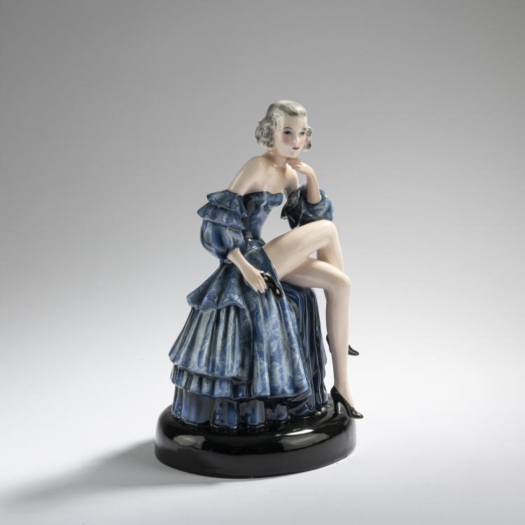 Hauptbild zu Objekt, 'Ballpause', c. 1937, Claire Herczeg-Weiss, Goldscheider, Wien, 168C 602