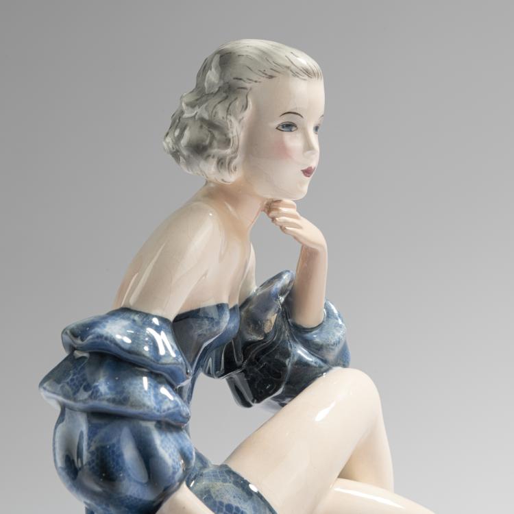 Bild 4 zu Objekt, 'Ballpause', c. 1937, Claire Herczeg-Weiss, Goldscheider, Wien, 168C 602