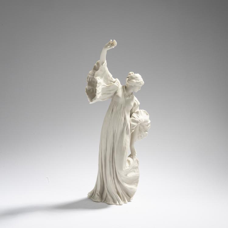 Bild 3 zu Objekt, 'Danseuse au cothurne' from the table decoration 'Le Jeu de l'Echarpe', 1898, Agathon L&eacute;onard, S&egrave;vres, Manufacture Nationale de, 168C 572