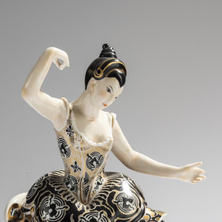 Bild 3 zu Objekt, 'Japanische T&auml;nzerin', 1915/16, Gustav Oppel, Schwarzburg, 168C 571