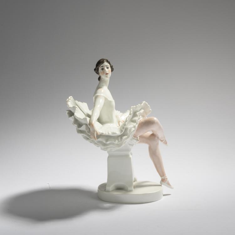Bild 1 zu Objekt, 'Solo dancer Frida Hess, seated', 1908, Karl Theodor Eichler, Meissen, Porzellanmanufaktur, 168C 551