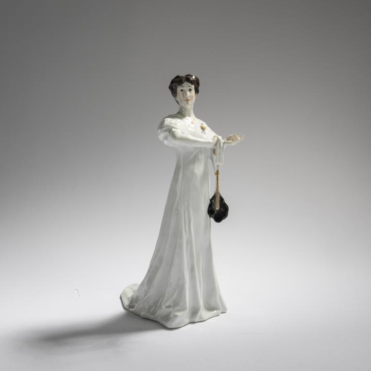 Hauptbild zu Objekt, 'Ball Lady Buttoning a Glove', 1909, Rudolf Hentschel, Meissen, Porzellanmanufaktur, 168C 553