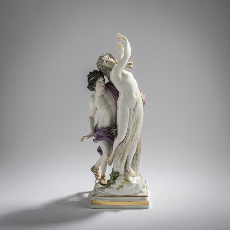 Hauptbild zu Objekt, 'Apollo und Daphne', 1786, Christian Gottfried J&uuml;chtzer, Meissen, Porzellanmanufaktur, 168C 542