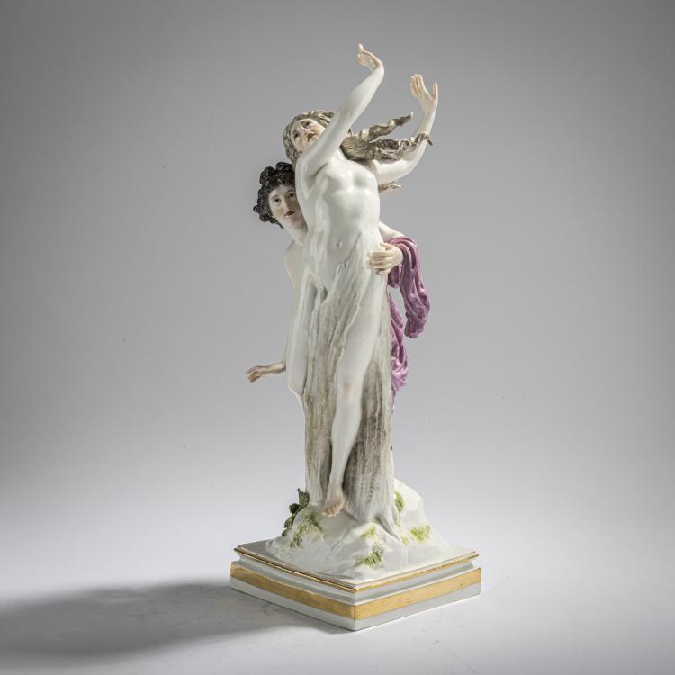 Bild 1 zu Objekt, 'Apollo und Daphne', 1786, Christian Gottfried J&uuml;chtzer, Meissen, Porzellanmanufaktur, 168C 542