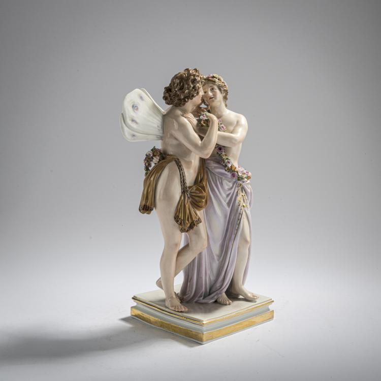 Bild 1 zu Objekt, 'Zephyr und Flora', 1786, Christian Gottfried J&uuml;chtzer, Meissen, Porzellanmanufaktur, 168C 543
