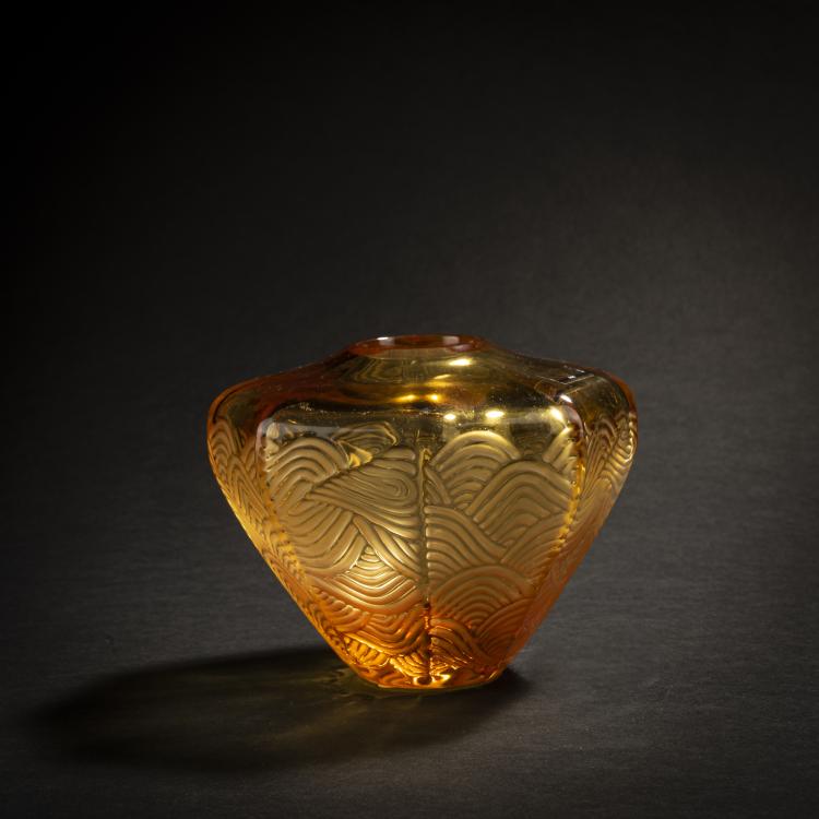 Hauptbild zu Objekt, 'Lanterne' vase, 1990s, Lalique, Wingen-sur-Moder, 168A 209