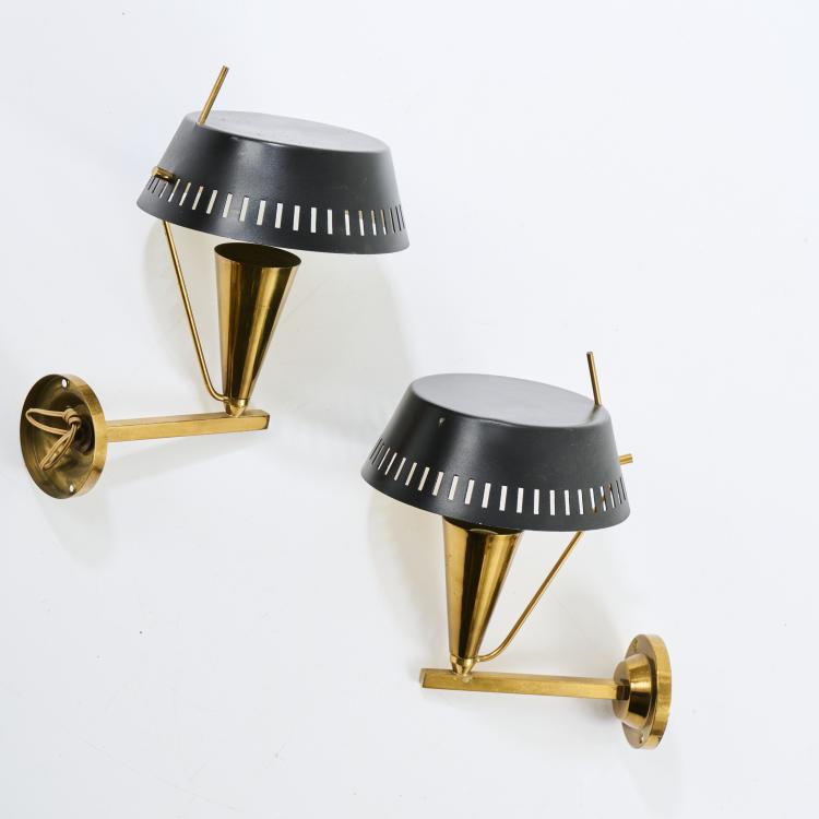 Bild 1 zu Objekt, Zwei Wandleuchten, 1950er Jahre, Italien, 170A 27