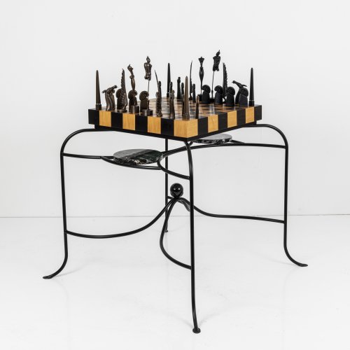 Chess set 'Königliches Paar Minotaurus und Nike', around 1984