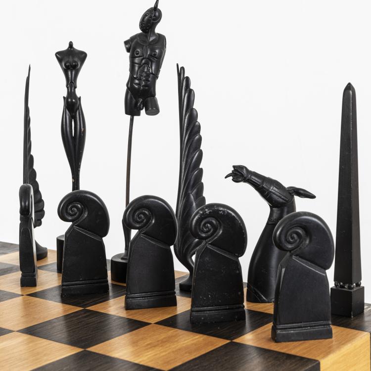 Bild 5 zu Objekt, Chess set 'K&ouml;nigliches Paar Minotaurus und Nike', around 1984, Paul Wunderlich, 169E 1044