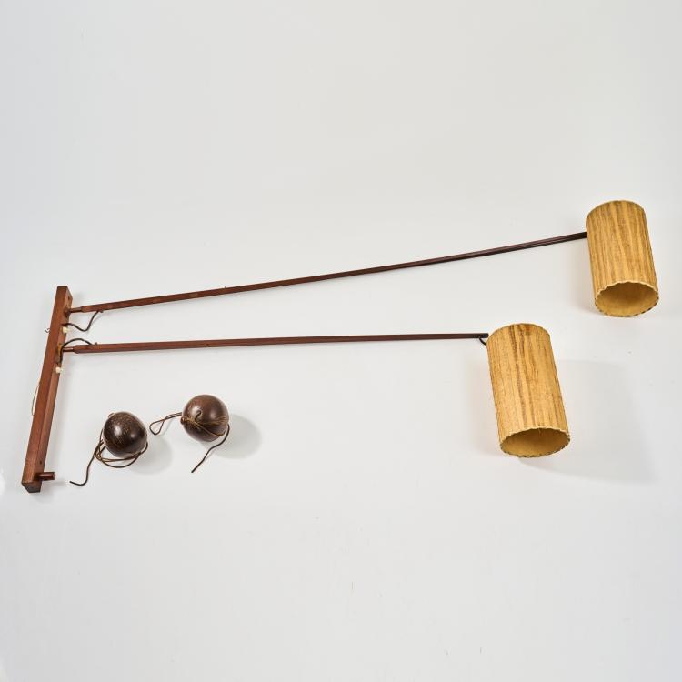 Hauptbild zu Objekt, Wandleuchte, um 1950, Rupprecht Skrip, Skrip Leuchten, Deutschland, 169C 559