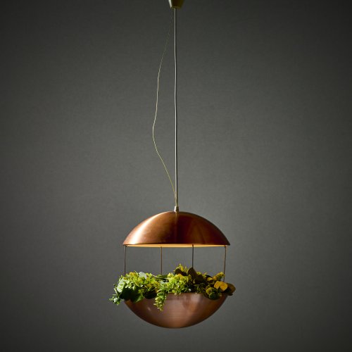 Ceiling light with planter, 1960s