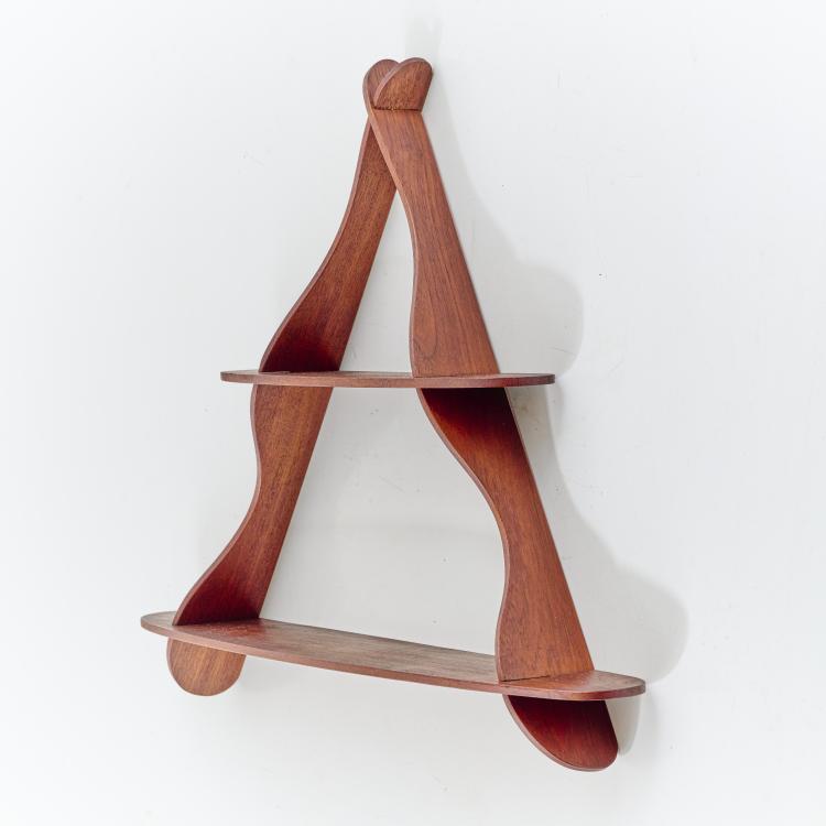 Bild 1 zu Objekt, Wall shelf, c. 1950, Peder Moos, Risskov Tr&aelig;kunst, D&auml;nemark, 170B 402