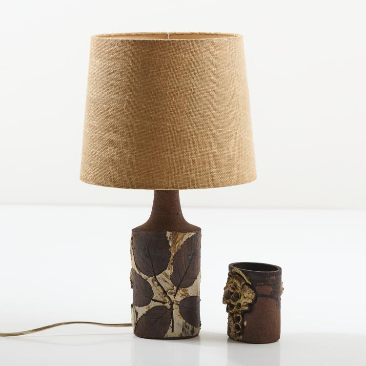Bild 2 zu Objekt, Table light and vase, c. 1970, Bodil Marie Nielsen, D&auml;nemark, 170B 435