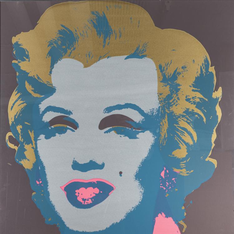 Hauptbild zu Objekt, Zwei Graphiken nach 'Marilyn Monroe', 1967 (Druck sp&auml;ter), Andy Warhol (nach), 169E 1035