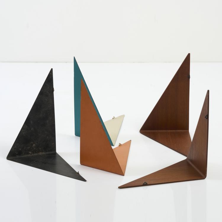 Bild 2 zu Objekt, Five 'Butterfly' shelves, c. 1960, Poul Cadovius, Cado, Kopenhagen, 170B 419
