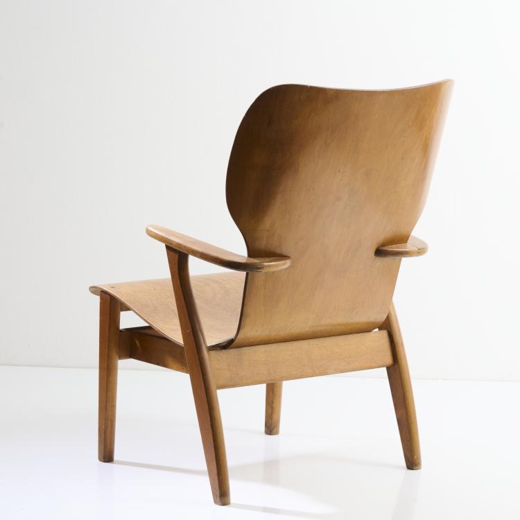 Bild 4 zu Objekt, Armchair 'Domus Lux', c. 1948, Ilmari Tapiovaara, Keravan Puuteolisuus Oy, Kerava (zugeschrieben), 169A 150