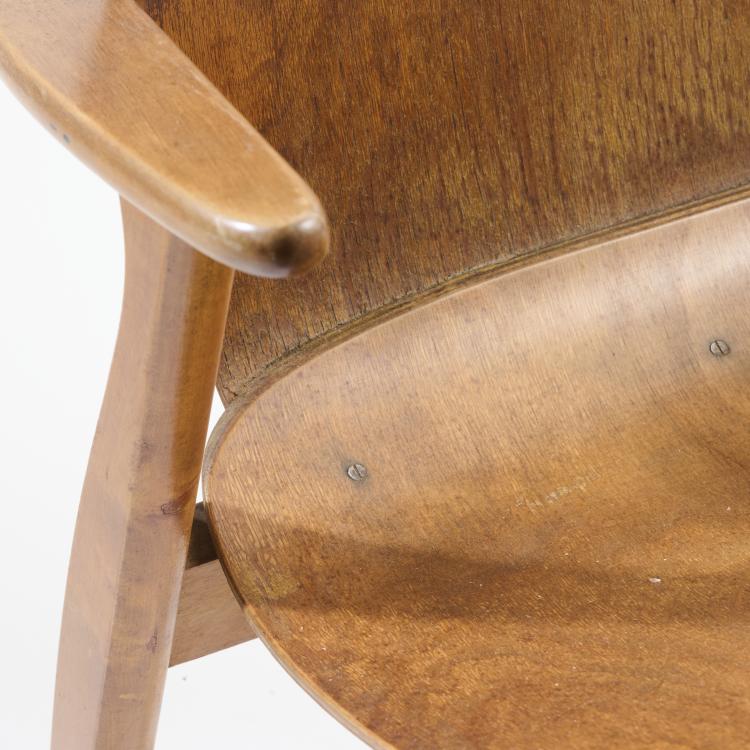 Bild 9 zu Objekt, Armchair 'Domus Lux', c. 1948, Ilmari Tapiovaara, Keravan Puuteolisuus Oy, Kerava (zugeschrieben), 169A 150