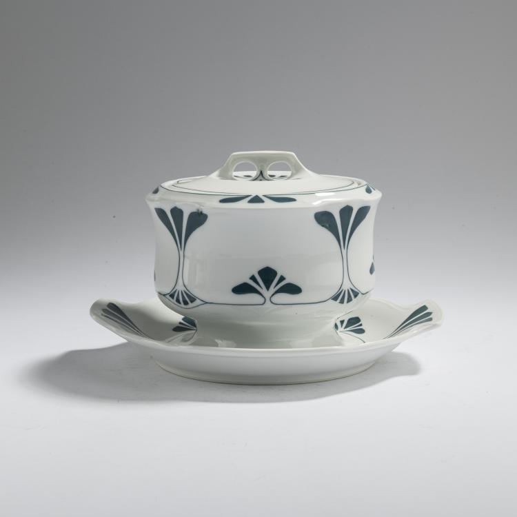 Hauptbild zu Objekt, Preserve Pot 'Curly Shape' - Agnes', 1903, Therese Trethan, Selle, Ferdinand, Burgau, 168B 493