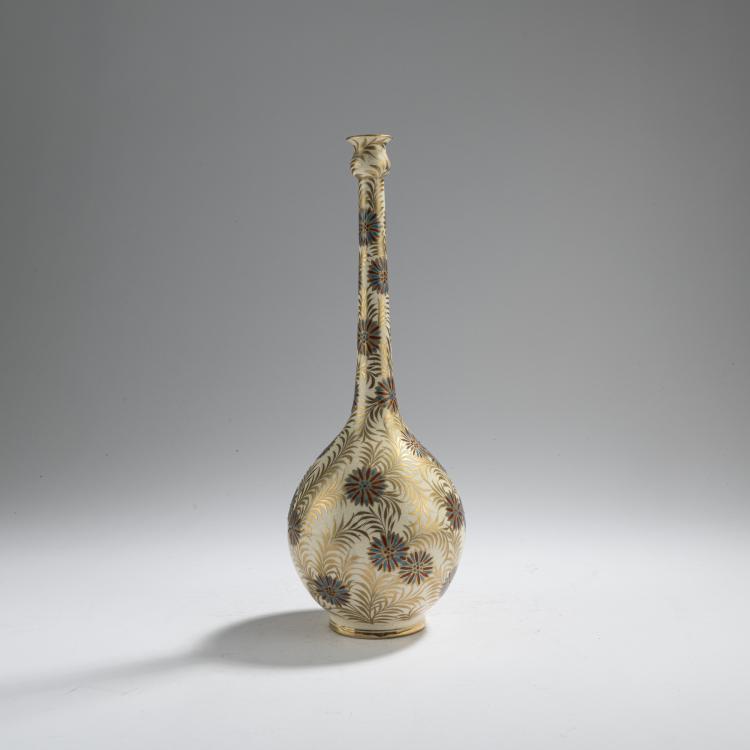 Hauptbild zu Objekt, Enghalsvase, 1880er Jahre, Fischer, Ign&aacute;c, Budapest, 168B 497