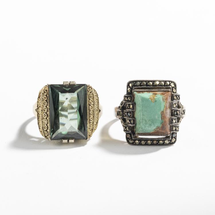 Bild 1 zu Objekt, Zwei Ringe, um 1930, 1932, Fahrner, Theodor, Pforzheim, 168B 442