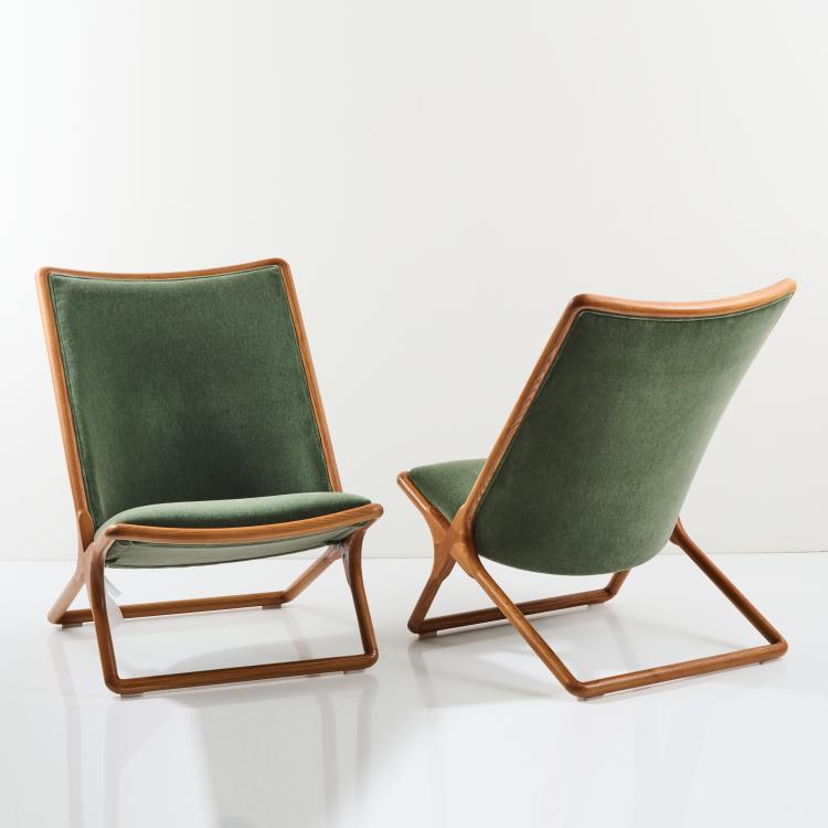 Bild 3 zu Objekt, Two 'Scissor Chair' lounge chairs, 1960s, Ward Bennett, Miller, Herman, Zeeland, 170B 367