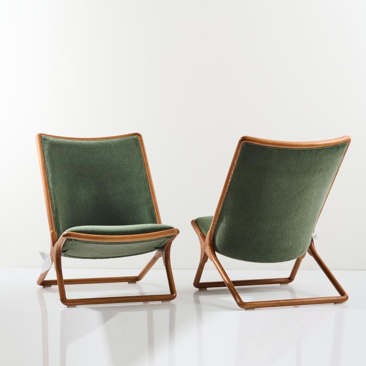 Bild 4 zu Objekt, Two 'Scissor Chair' lounge chairs, 1960s, Ward Bennett, Miller, Herman, Zeeland, 170B 367