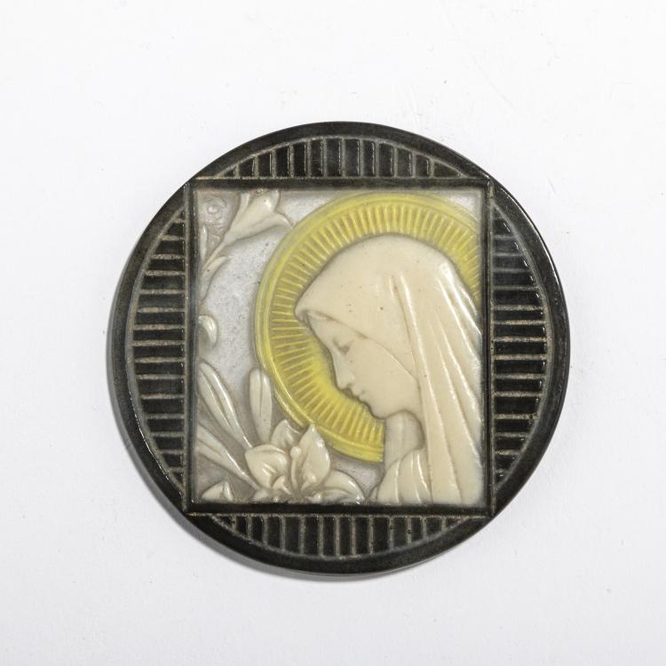 Hauptbild zu Objekt, Plaque 'Madonna', c. 1932, Gabriel Argy-Rousseau, Argy-Rousseau, Gabriel, 171A 9