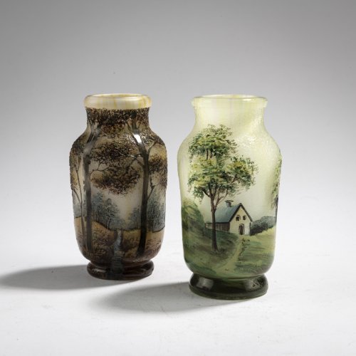 Two small 'Lamartine' vases, c. 1910
