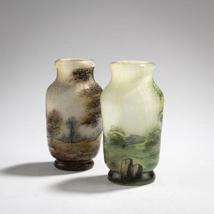 Bild 2 zu Objekt, Zwei kleine Vasen 'Lamartine', um 1910, Legras & Cie., Saint-Denis, 171A 179