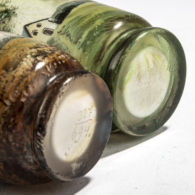 Bild 3 zu Objekt, Zwei kleine Vasen 'Lamartine', um 1910, Legras & Cie., Saint-Denis, 171A 179