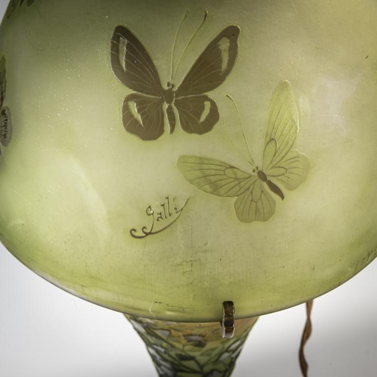 Bild 1 zu Objekt, Tischleuchte 'Adiante et Papillons', 1908-20, Emile Gall&eacute;, Gall&eacute;, Etablissements, Nancy, 171A 120