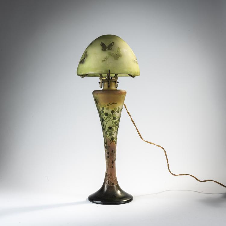 Bild 2 zu Objekt, Tischleuchte 'Adiante et Papillons', 1908-20, Emile Gall&eacute;, Gall&eacute;, Etablissements, Nancy, 171A 120