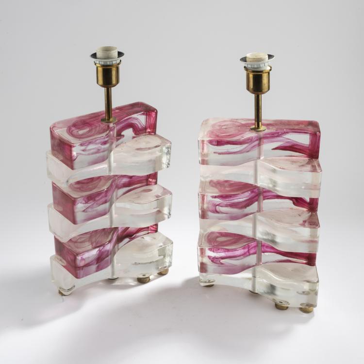 Bild 1 zu Objekt, Zwei Tischleuchten, 1960/70er Jahre, Poliarte, Verona (zugeschrieben/attributed), 169C 691