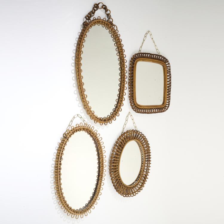 Hauptbild zu Objekt, Vier Wandspiegel, 1950er Jahre, Italien, 169C 544