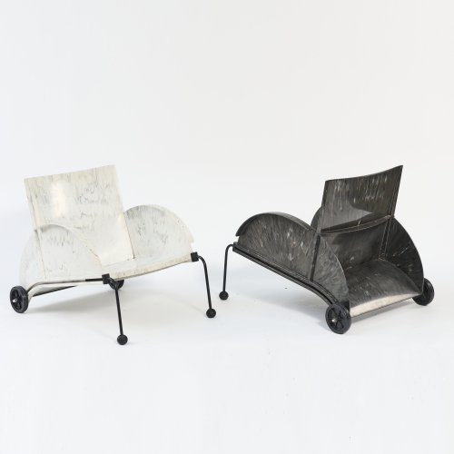 Two '4814' armchairs, 1988
