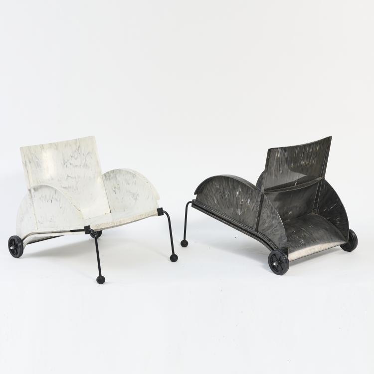 Hauptbild zu Objekt, Two '4814' armchairs, 1988, Anna Castelli Ferrieri, Kartell, Noviglio, 169C 764