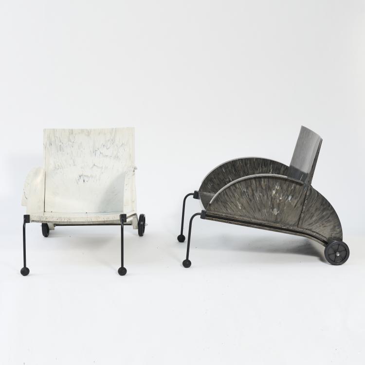 Bild 1 zu Objekt, Two '4814' armchairs, 1988, Anna Castelli Ferrieri, Kartell, Noviglio, 169C 764