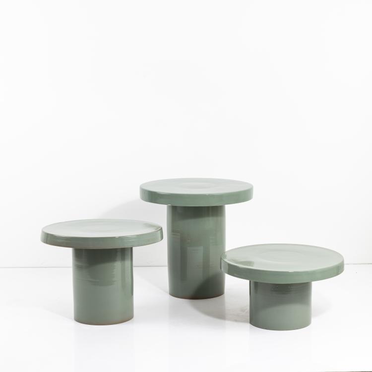 Hauptbild zu Objekt, Drei Beistelltische, 1970er Jahre, Italien, 169C 728