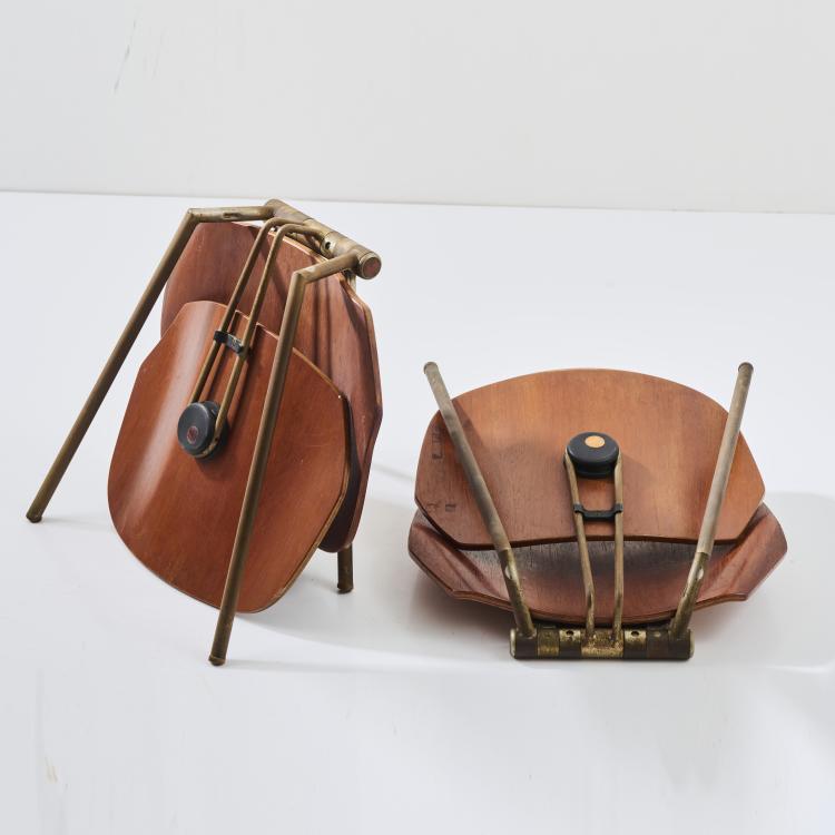 Bild 1 zu Objekt, Zwei Klappst&uuml;hle 'S88', 1957, Osvaldo Borsani, Tecno, Mailand, 169A 77