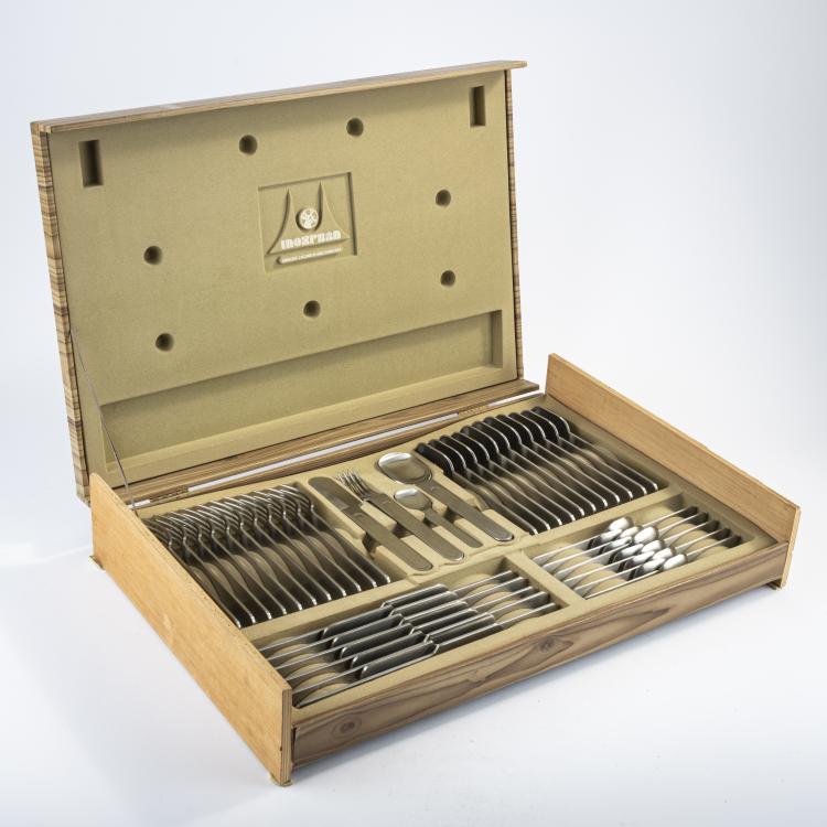 Hauptbild zu Objekt, 48-teiliges Besteckset, 1970er Jahre, Inoxpram, Italien, 170A 120