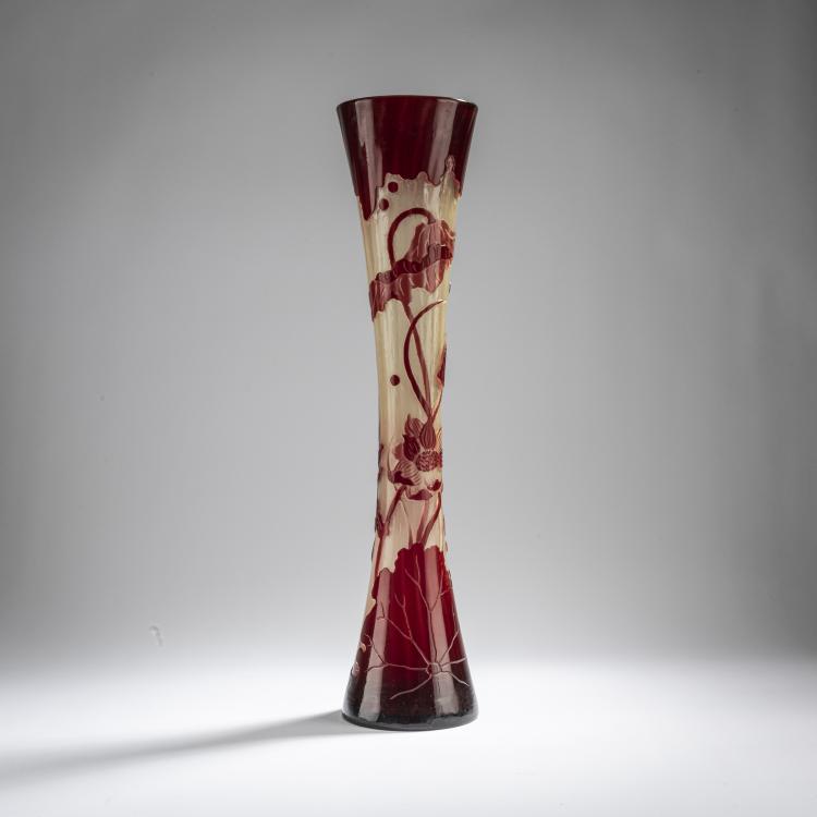 Hauptbild zu Objekt, Tall vase 'Lotus', 1897, Emile Gall&eacute;, Gall&eacute;, Emile, Nancy, 168A 130