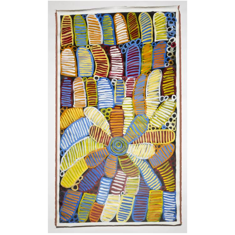 Hauptbild zu Objekt, 'Awelye Atwengerrp', 2004, Minnie Pwerle, 169E 1006