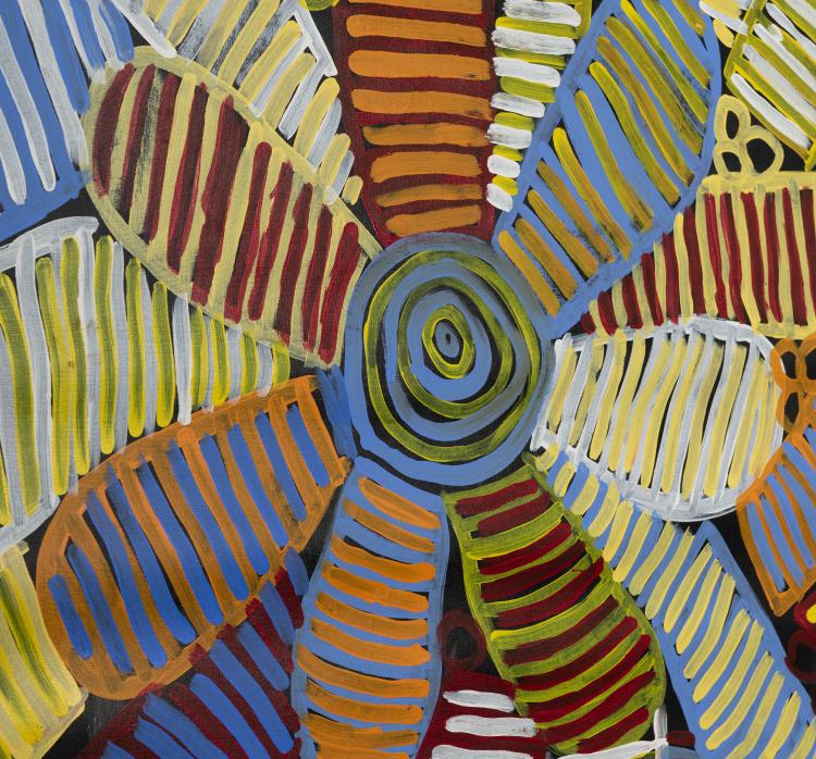 Bild 1 zu Objekt, 'Awelye Atwengerrp', 2004, Minnie Pwerle, 169E 1006