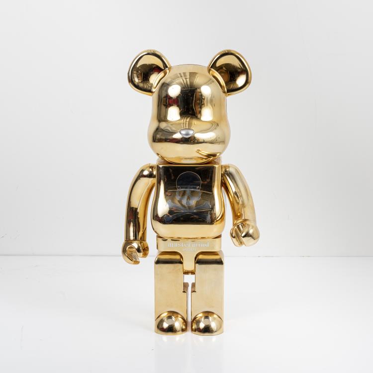 Hauptbild zu Objekt, BE@RBRICK x World Wide Tour Mastermind Japan (Gold) 1000%, 2007, MEDICOM TOY, 169E 1081