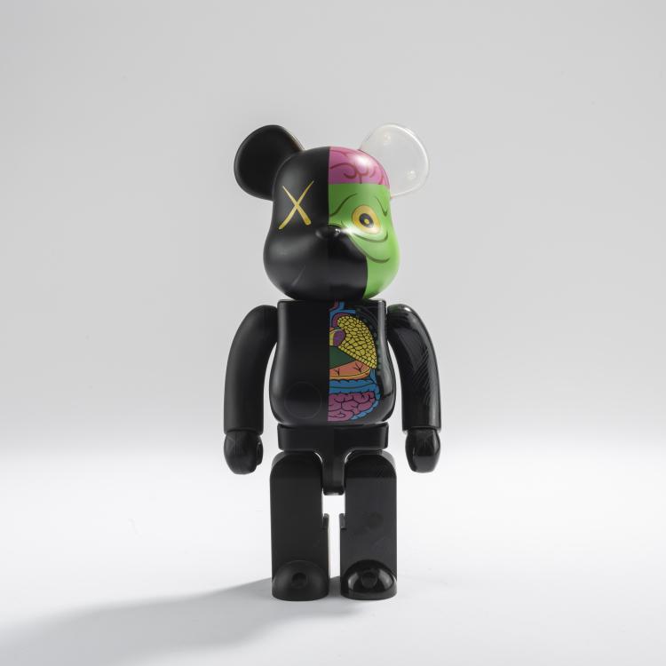 Hauptbild zu Objekt, OriginalFake Dissected Be@rbrick Companion (Black) 400%, 2010,  KAWS, KAWS x MEDICOM TOY, 169E 1059