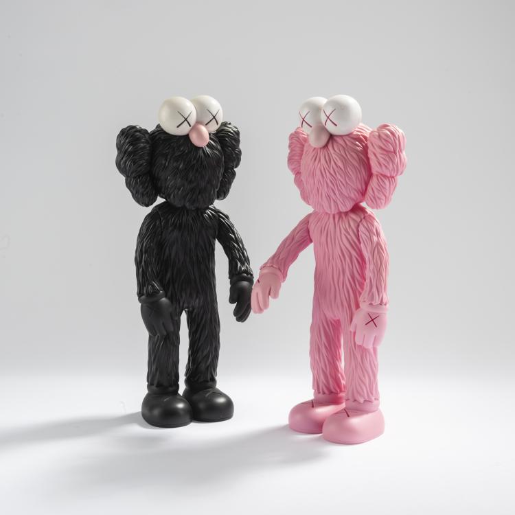 Hauptbild zu Objekt, Set BFF Companion Black and BFF Companion Pink, 2017/2018,  KAWS, KAWS x MEDICOM TOY CHINA, 169E 1094