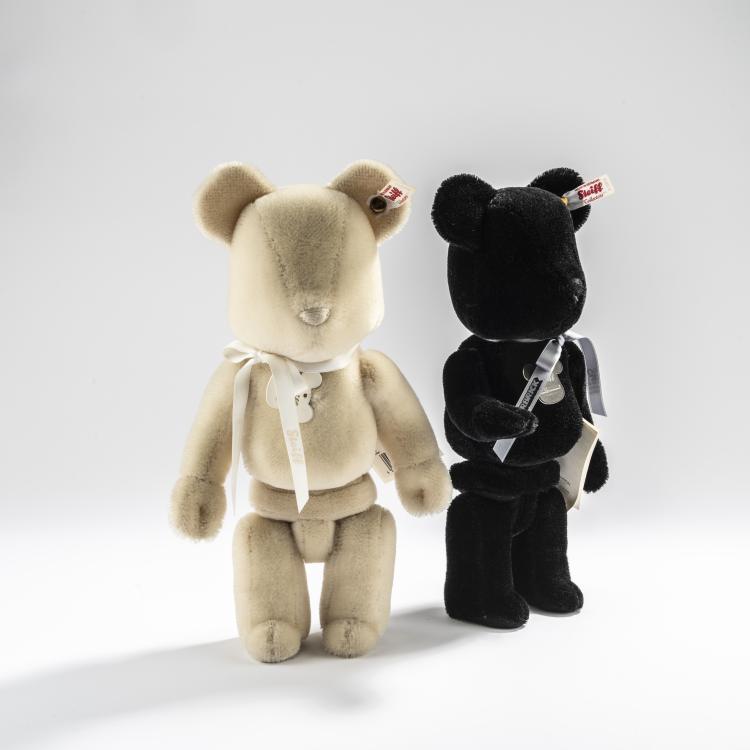 Hauptbild zu Objekt, Set BE@RBRICK x Steiff White 400% and Steiff Black 400%, 2016, MEDICOM TOY, 169E 1078