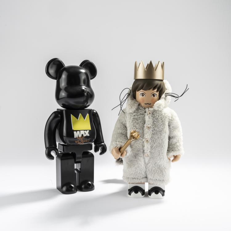Bild 1 zu Objekt, Set BE@RBRICK x Kubrik - Where the wild things are - Max In Wolf Costume 400% und Max Black 400%, 2009, MEDICOM TOY, 169E 1077