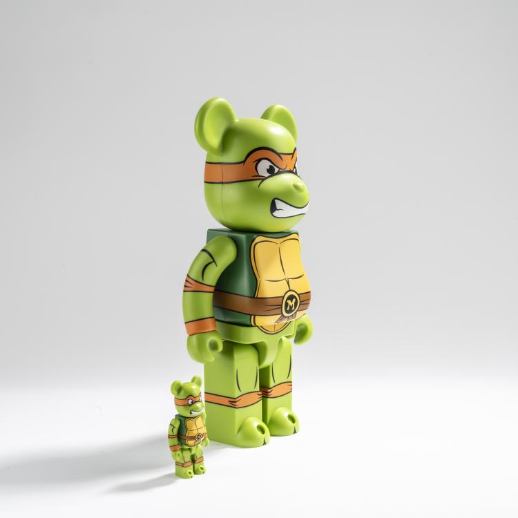 Bild 1 zu Objekt, Set BE@RBRICK x Donatello (Teenage Mutant Ninja Turtles) 400% und Donatello (Teenage Mutant Ninja Turtles) 100%, 2017, MEDICOM TOY, 169E 1073